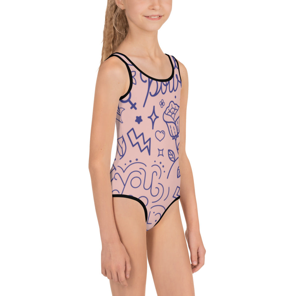 All-Over Print Kids Swimsuit